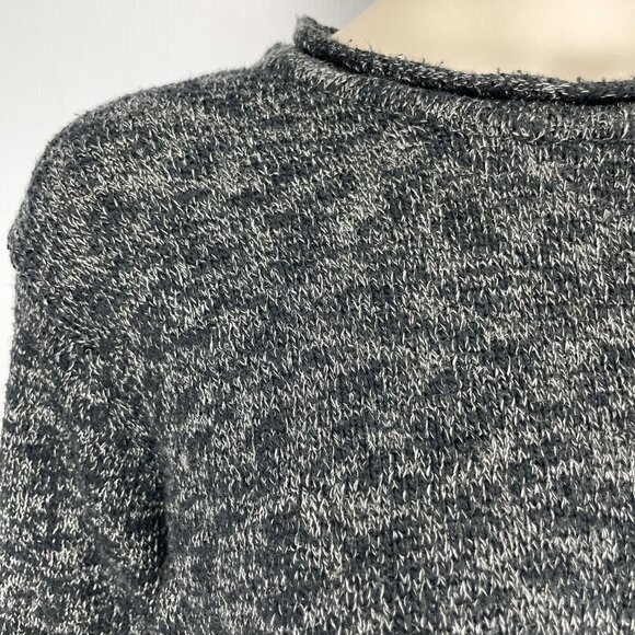 ANERKJENDT Signature Style Textured Knit Contemporary Cotton Grey Long Sweater M - Picture 6 of 9